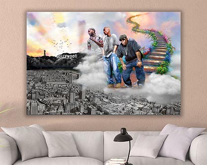 Nipsey Stairway To Heaven Art Poster