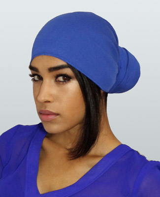 Egyptian Blue Head Wrap on 4 Br