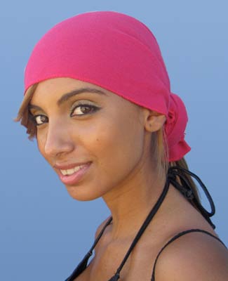 Hot Pink Head Wrap on 1TL