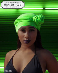 neon green head wrap
