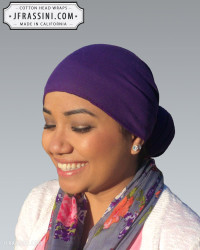 purple head wrap